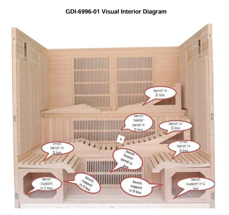 Golden Designs Monaco 6-person PureTech™ Near Zero EMF FAR Infrared Sauna