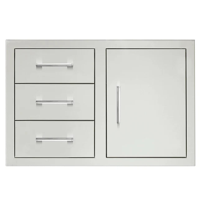 TrueFlame 33" Drawer & Access Door Combo (2-Drawer | 3-Drawer) - TF-DC2-33-A