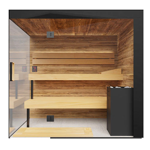 ThermaSol Lumaria Sauna Cabin, Front/Side Glass, Up to 5 Persons