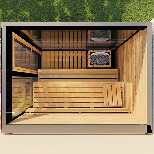 ThermaSol Vera Sauna Cabin, Tinted Parsol Glass, Up to 3 Persons