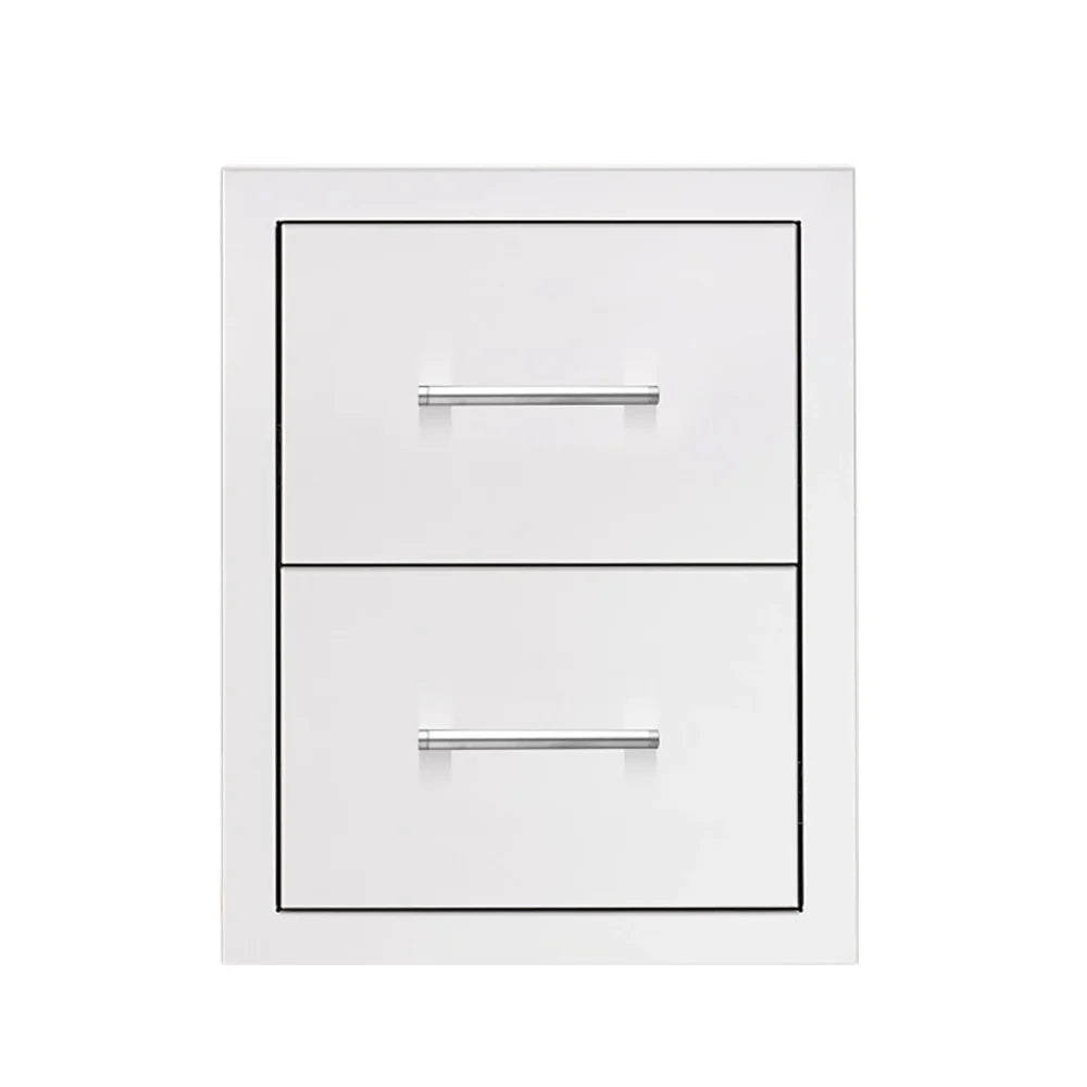 TrueFlame Grills Masonry Frame - 17" Double Drawer -TF-DR2-17M-A