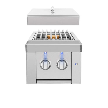 American Made Grills Estate Series Double Side Burner, Liquid Propane - ESTSB2-LP