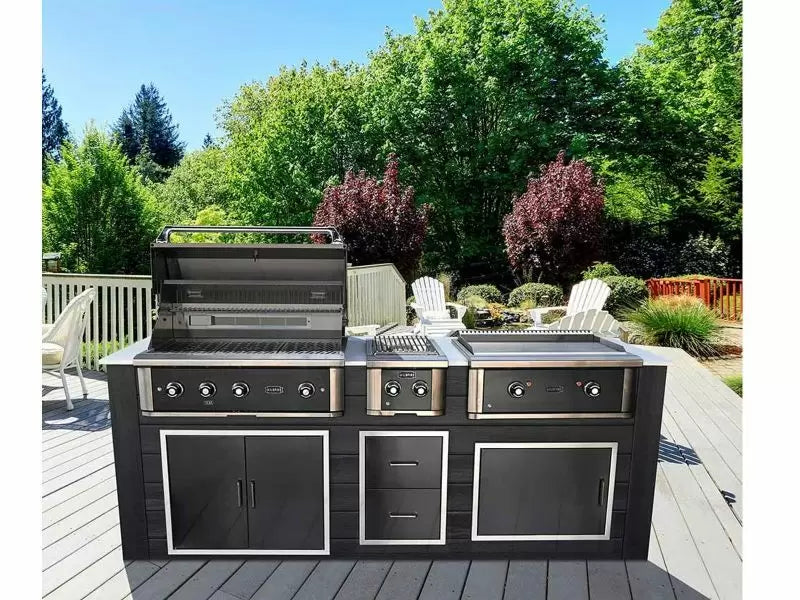 Wildfire 16 X 22 Black Stainless Steel Double Drawer - WFDDW1622-BSS