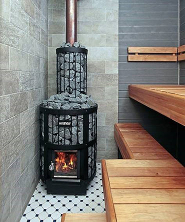 Harvia Legend Series 21kW Wood Sauna Stove w/ Exterior Feed