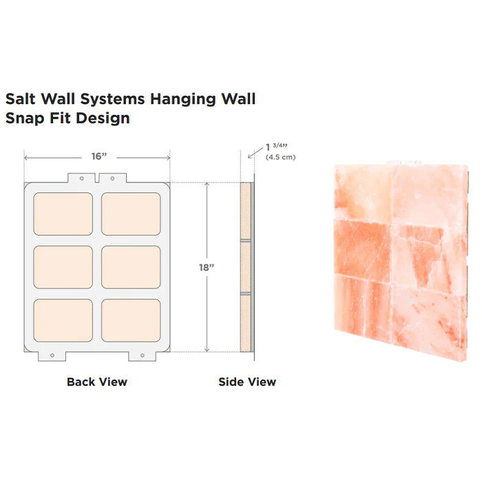 Scandia Himalayan Salt Wall Panels - Pink Himalayan