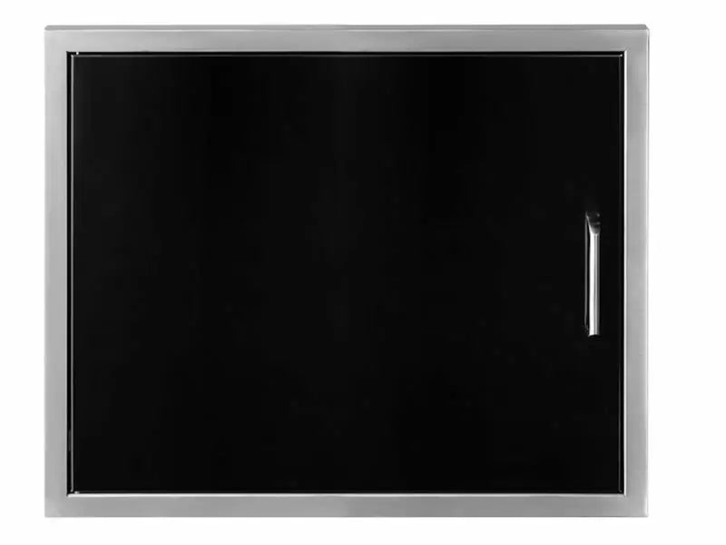 Wildfire 27 X 20 Horizontal Single Black Stainless Steel Door - WFHSD2720-BSS