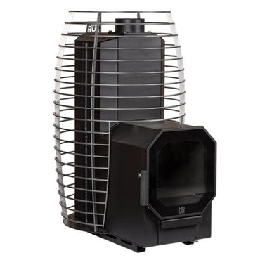 HUUM HIVE Flow LS Wood-Burning Sauna Stove w/ Firebox Extension, 9.8kW