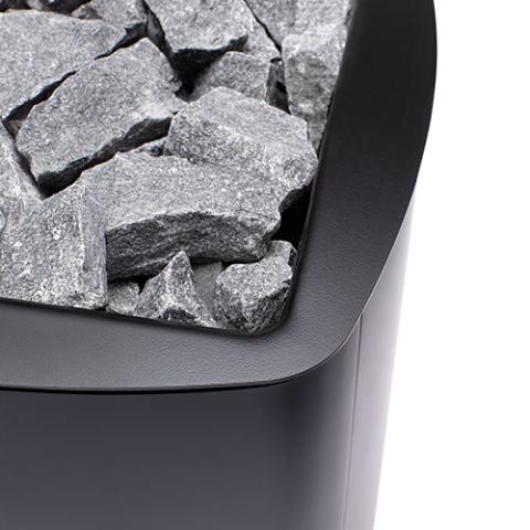 Narvi NC Black Wood-Burning Sauna Stove, Up to 17kW - 102312