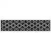 OUTDECO 16"x72" Stars Galvanized Steel Wall and Fence Extension Privacy Panel, Black Powder Coat-ODMET7203