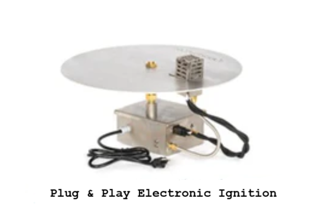 The Outdoor Plus 48-Inch GRFC Concrete, Liquid Propane Fueled, Rectangular Del Mar Fire Pit, Plug & Play Electronic Ignition - OPT-CORGFRC48EKIT-VAN-LP