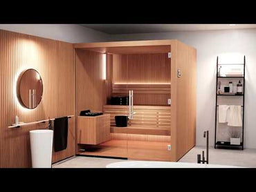 Auroom Libera Glass Indoor Sauna Kit – Elegant & Customizable (Up to 6 Persons)
