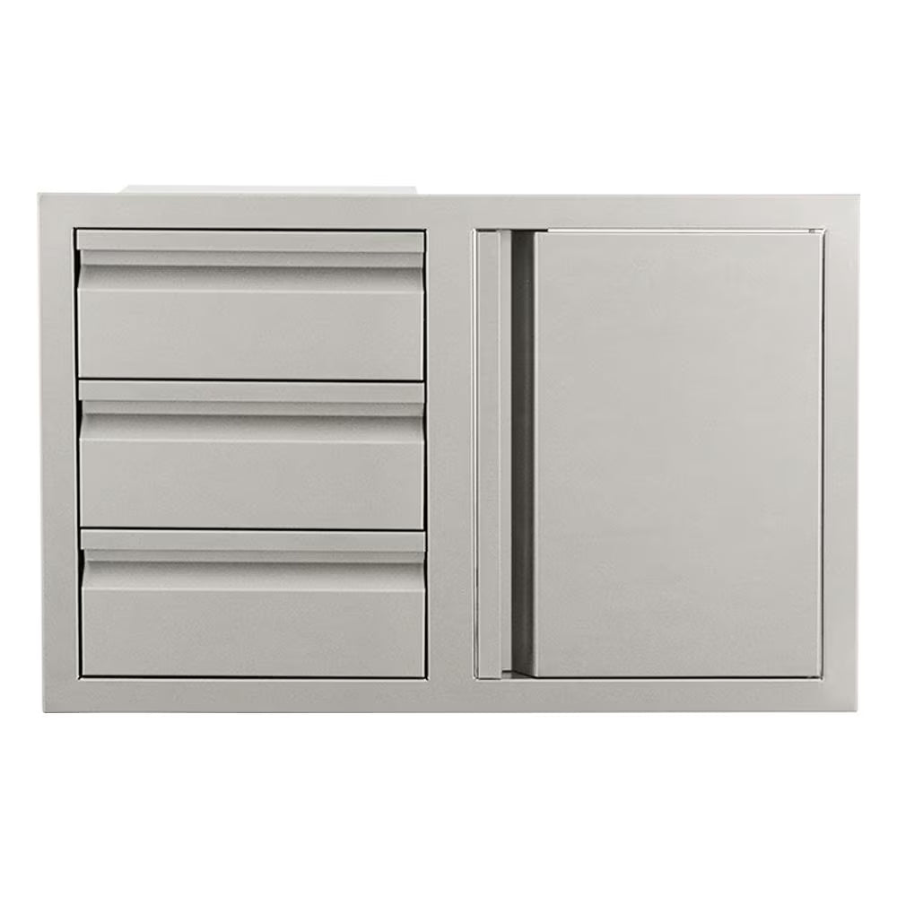 RCS Valiant Triple Drawer & Door Combo - Soft Close - Specify left or right swing-VDC2SCR