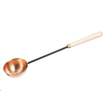 4Living Wooden Handle Sauna Ladle, Copper 19 inches