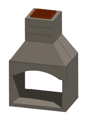 Stone Age Manufacturing KIT, SA FIREPLACE KIT, 36'' ST-SA-36STD-SL-SEETHRU-K