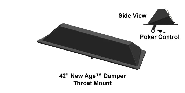 Stone Age Manufacturing THROAT MOUNT DAMPER, 42'' VEST-NE-V942