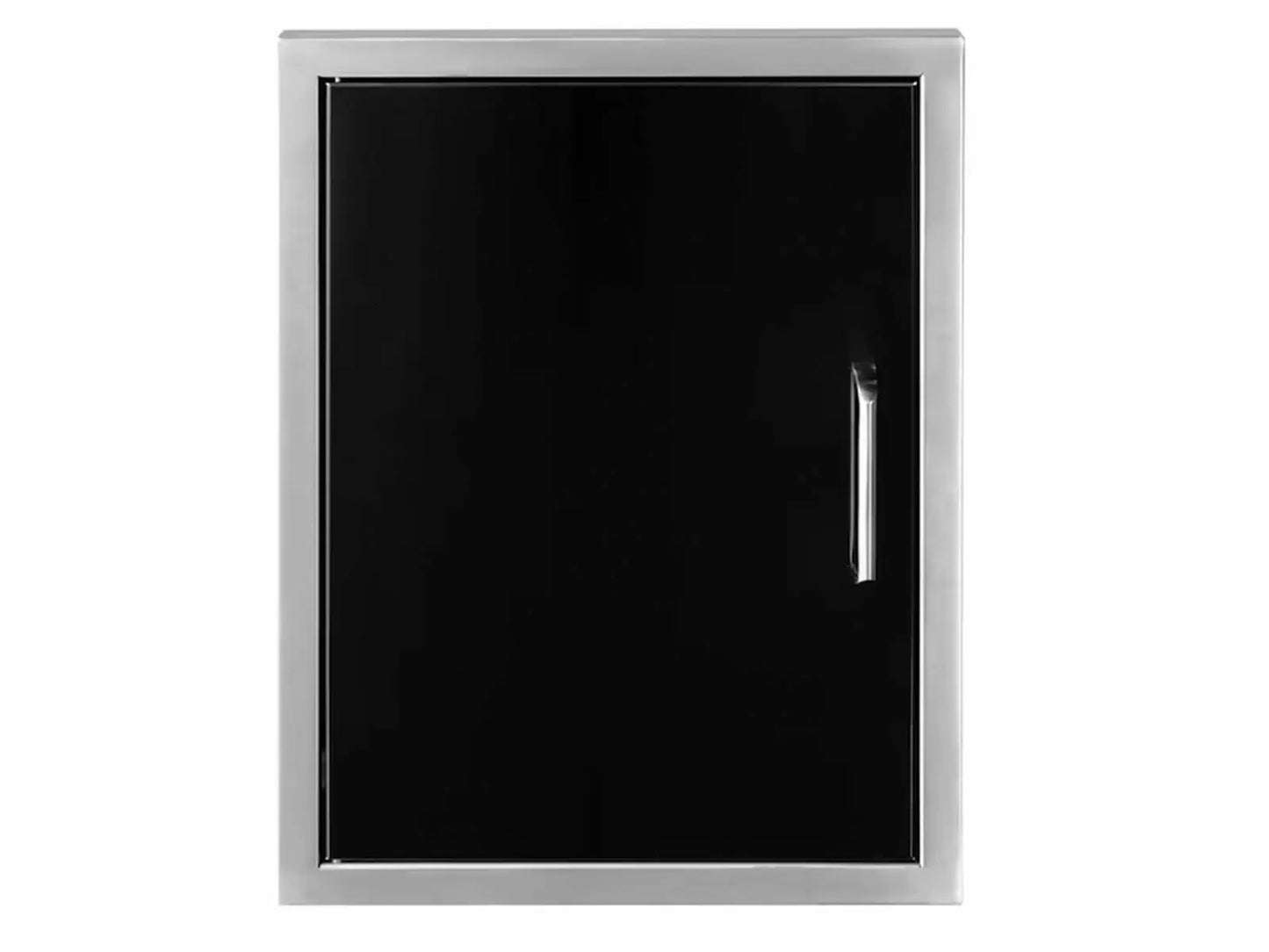 Wildfire 16 X 22 Vertical Single Black Stainless Steel Door - WFVSD1622-BSS