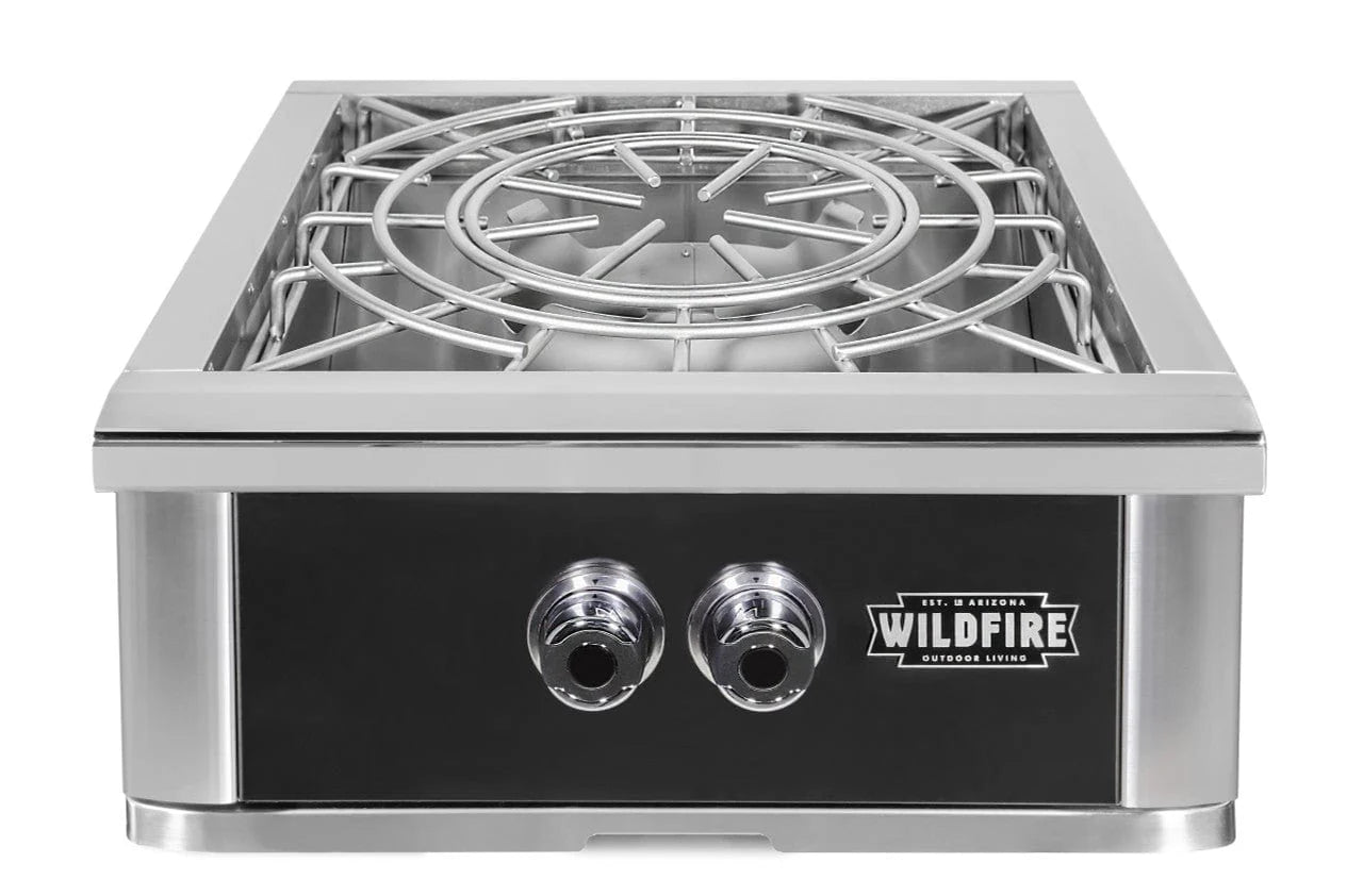 Wildfire Ranch PRO 24” Black Stainless Steel Power Burner - Propane - WFPOWBRN-BSS-LP
