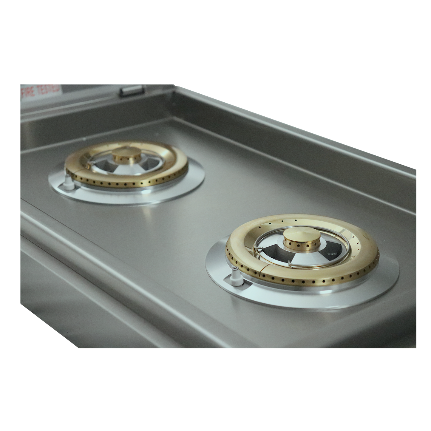RCS Cutlass Pro Double Side Burner with Blue LED Lights, Slide-In, Natural Gas - RDB1EL