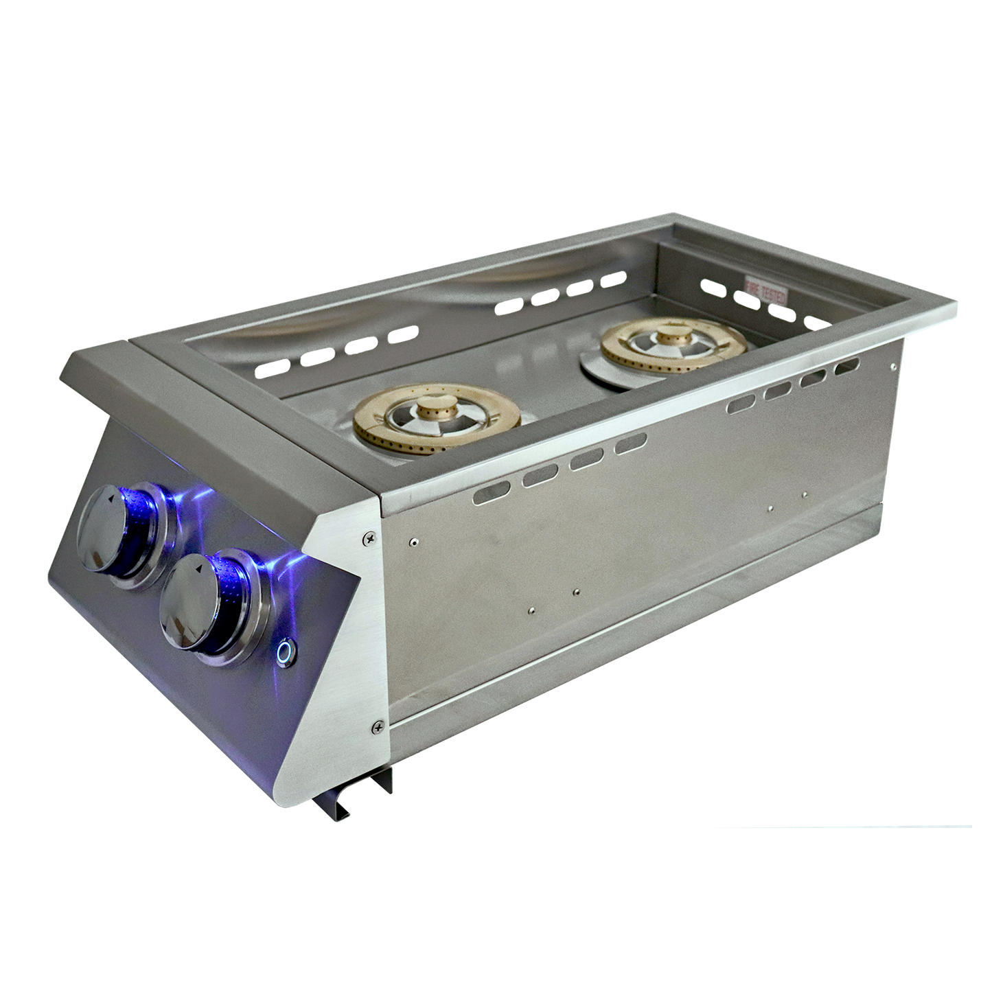 RCS Premier Double Side Burner-Slide-in W/Blue LED - RJCSSBL LP