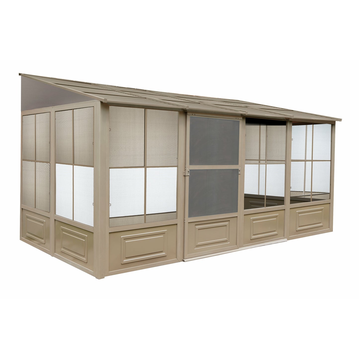 Gazebo Penguin Florence Add-A-Room with Metal Roof 8 Ft. x 16 Ft. in Sand - W1608MR-12