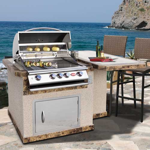 CalFlame-BBQ Built Grills Convection Gun 5-Burner-LP 