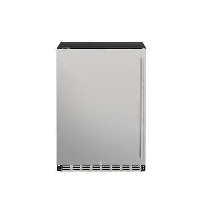 TrueFlame 24" 5.1c Outdoor Rated Fridge (Available in 2 Door Types) - AMD-RFR-24S-A