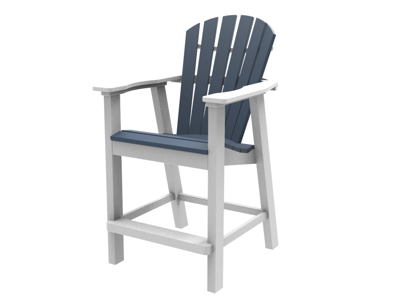 Seaside Casual Adirondack Shellback Balcony Chair - 017