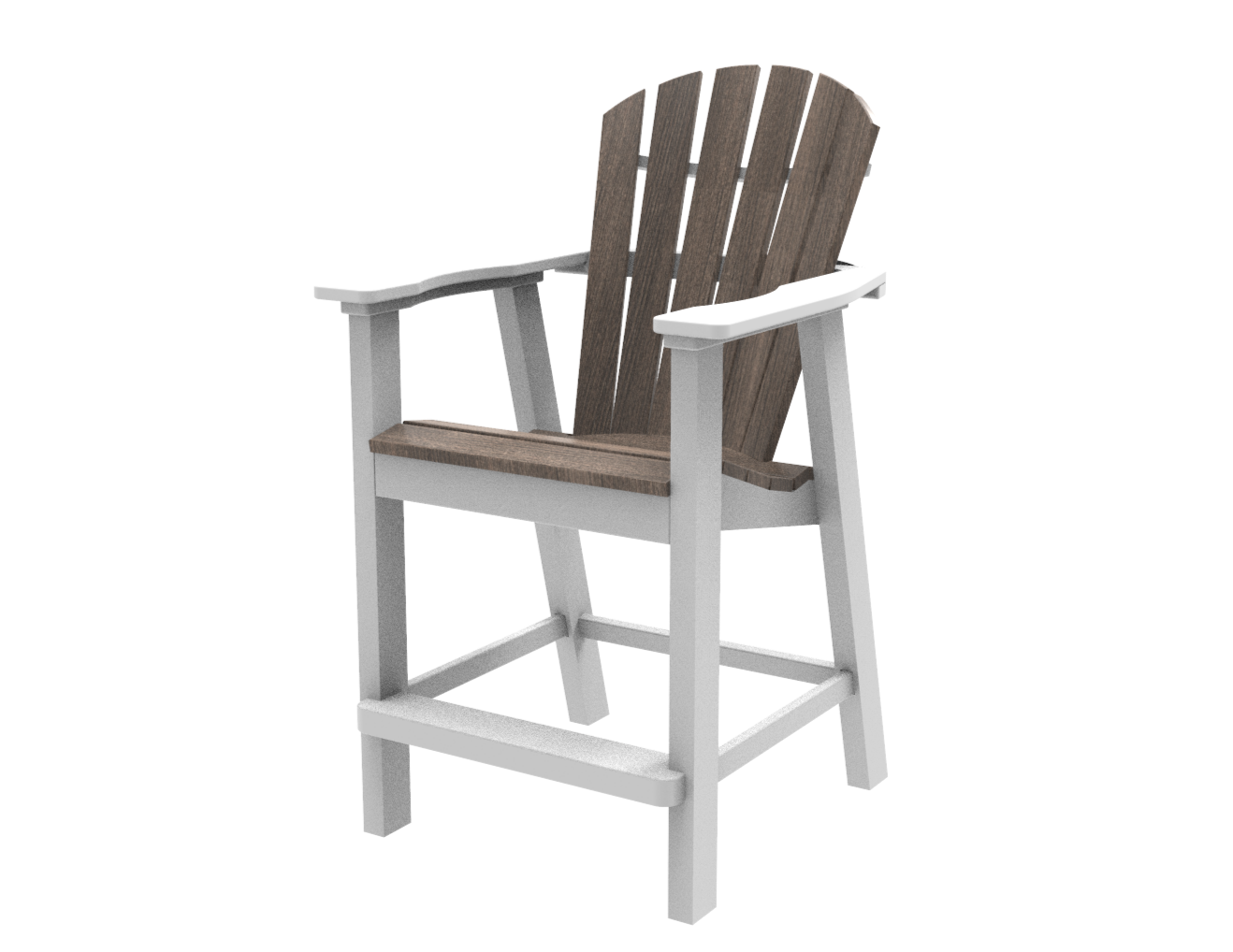 Seaside Casual Adirondack Shellback Balcony Chair - 017