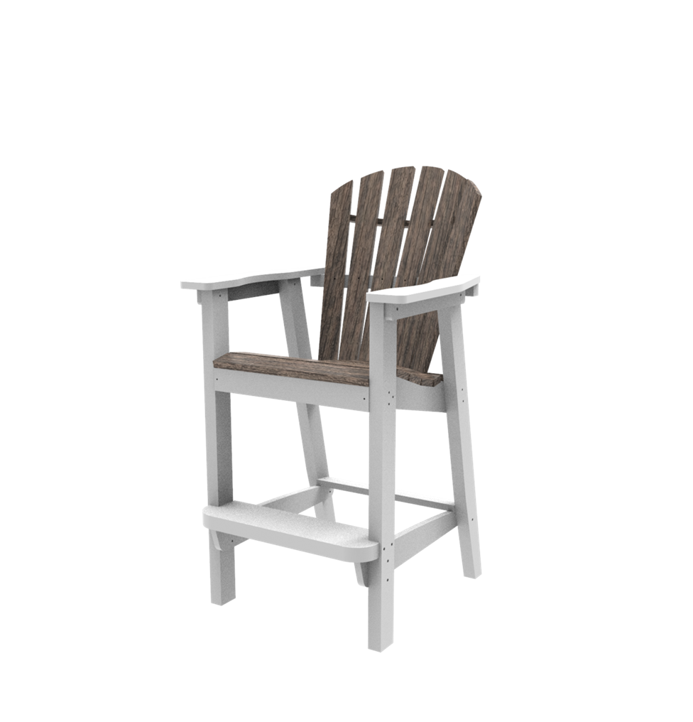 Seaside Casual Adirondack Shellback Bar Chair - 060