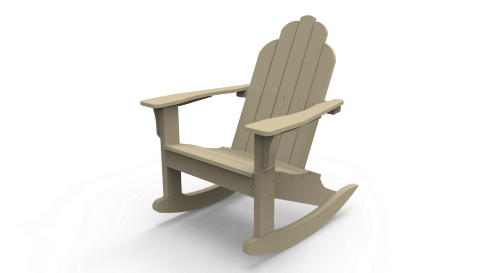 Seaside Casual Adirondack Classic Rocker - 011
