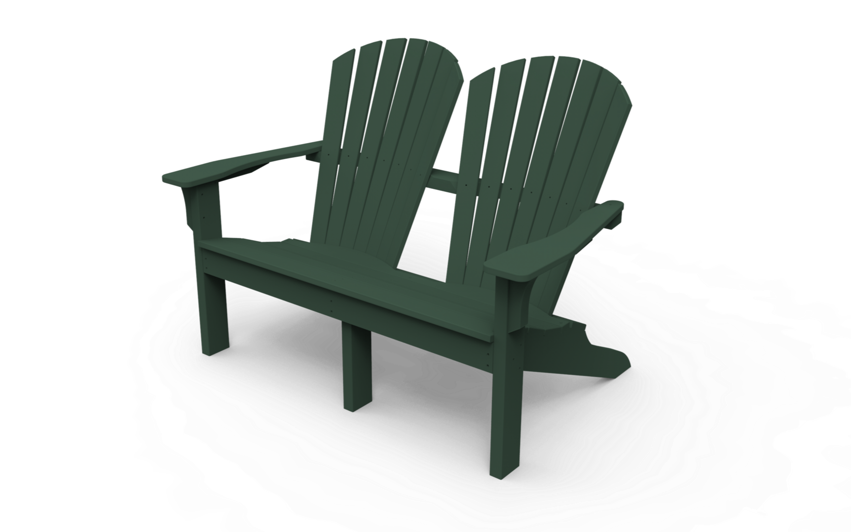 Seaside Casual Adirondack Shellback Love Seat - 020