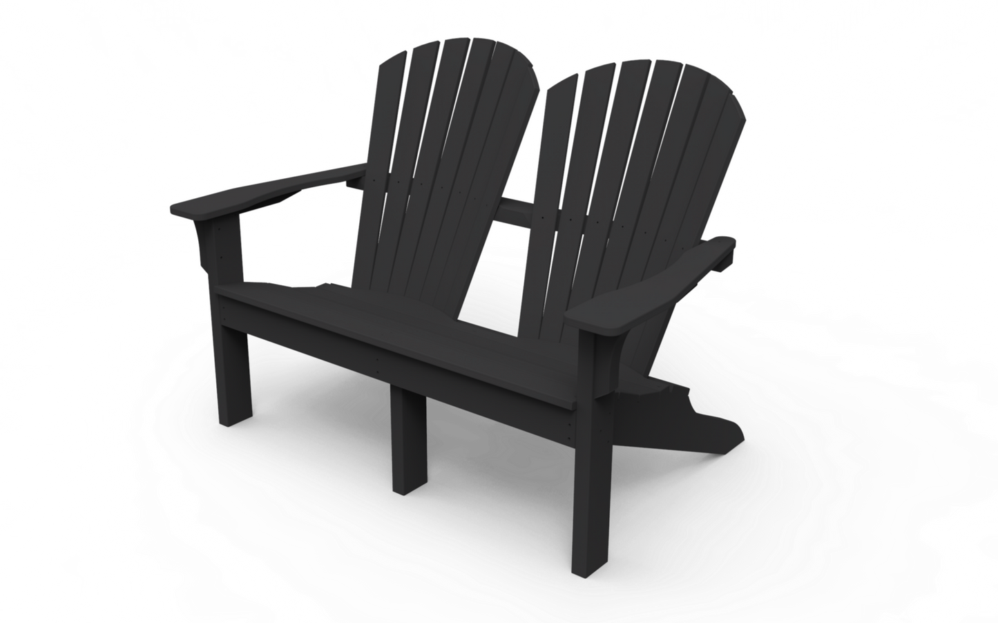 Seaside Casual Adirondack Shellback Love Seat - 020