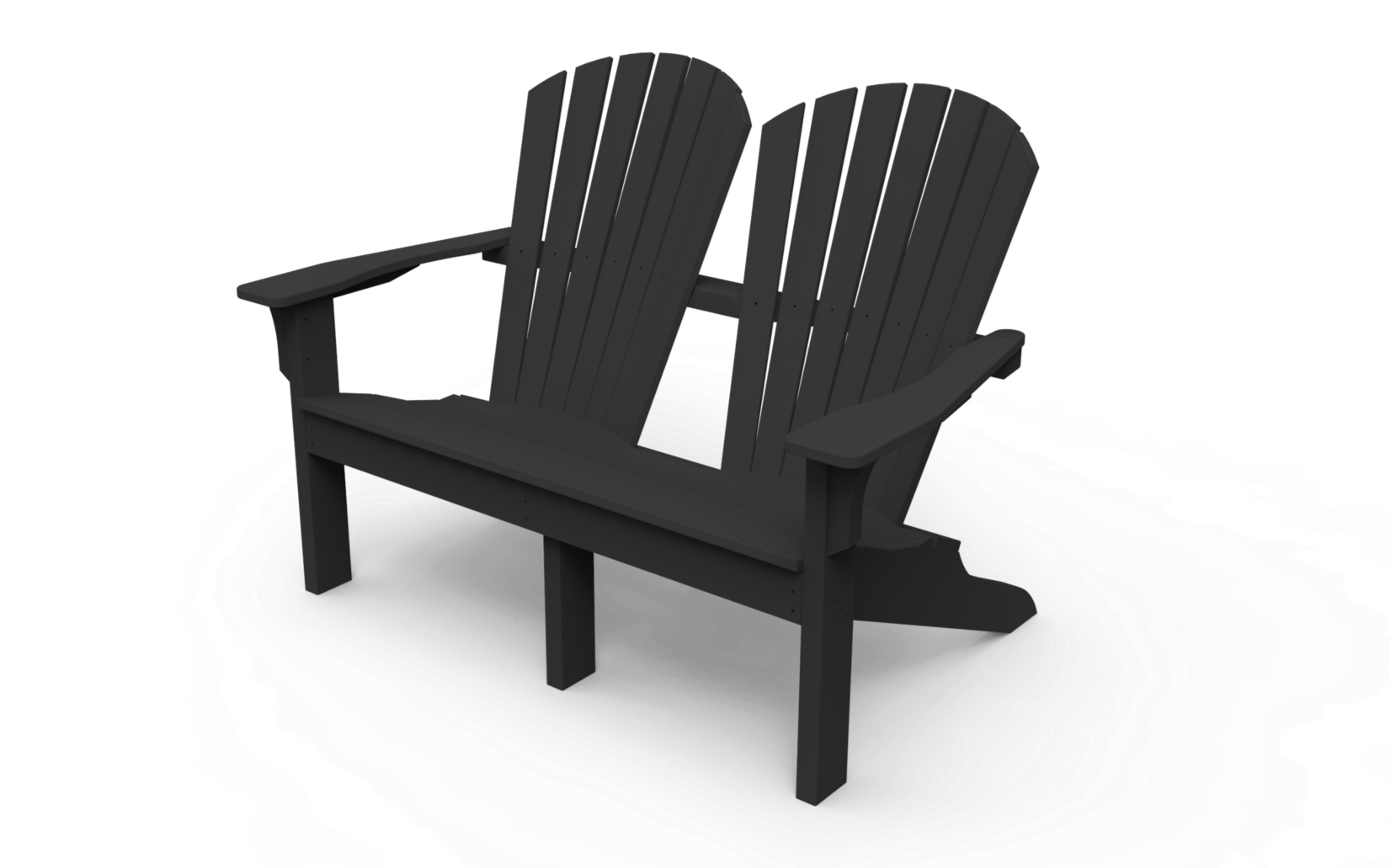 Seaside Casual Adirondack Shellback Love Seat - 020