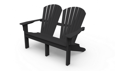 Seaside Casual Adirondack Shellback Love Seat - 020