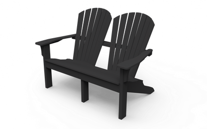 Seaside Casual Adirondack Shellback Love Seat - 020