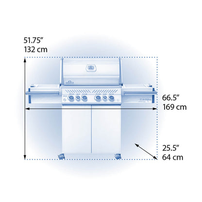 Napoleon Prestige PRO™ 500 RSIB Natural Gas Grill with Infrared Rear and Side Burners - PRO500RSIBNSS-3