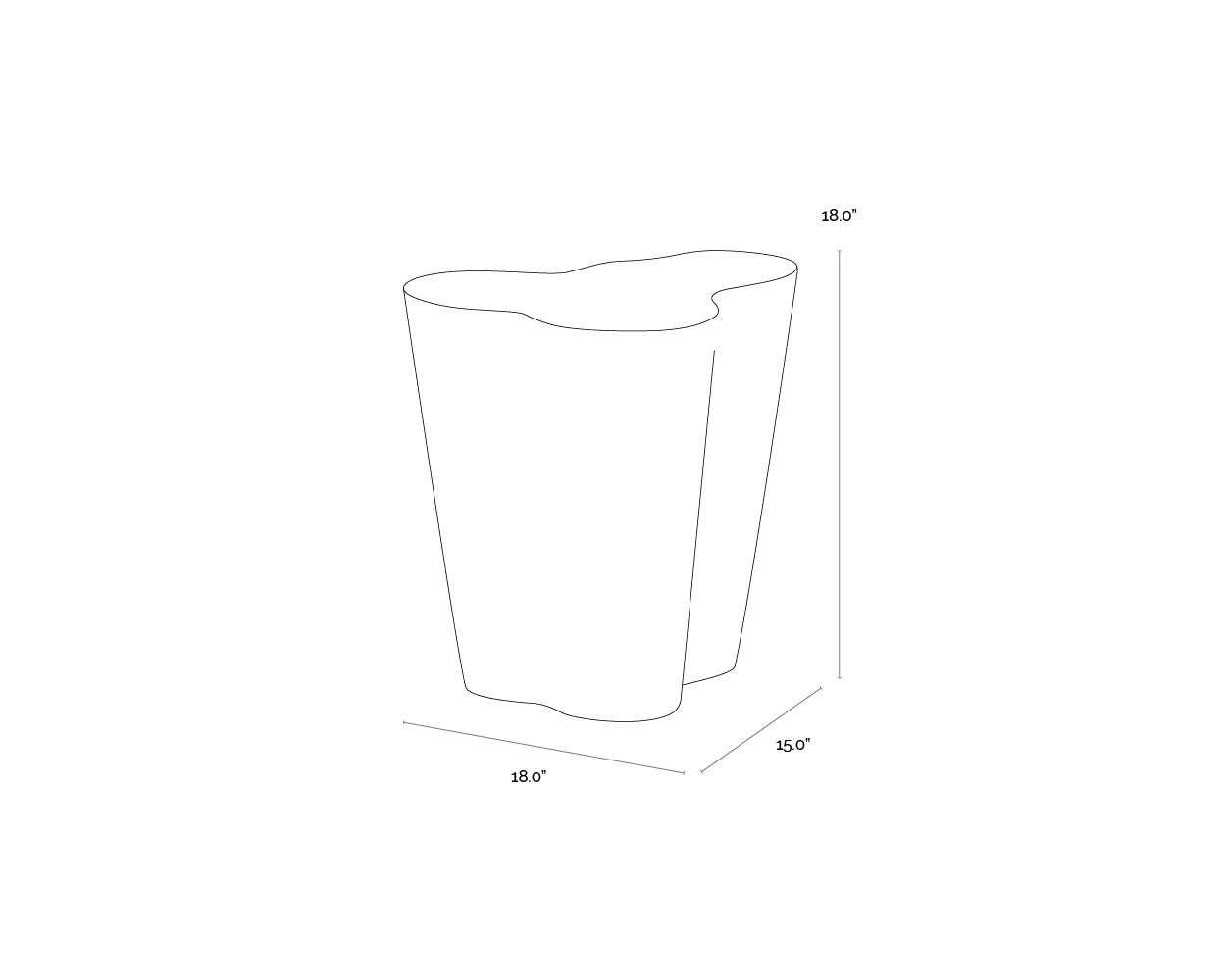 SUNPAN Ava End Table - Small