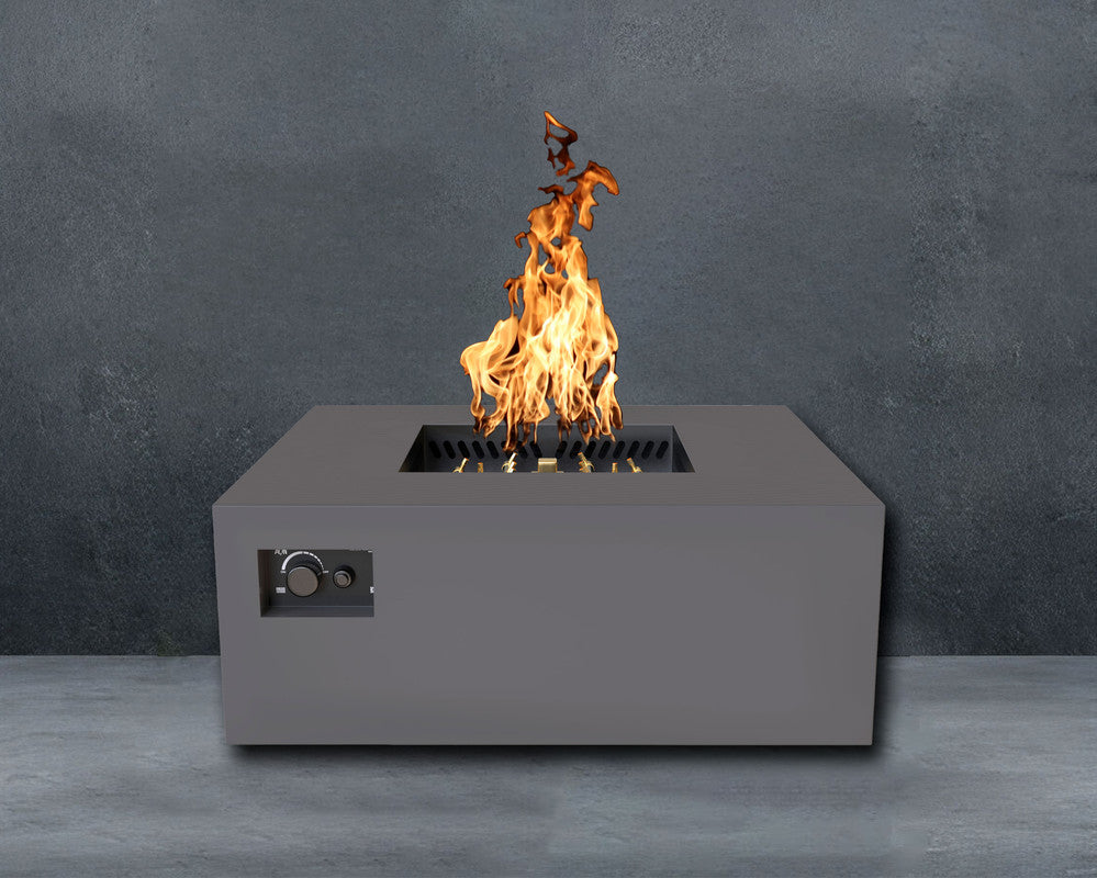 Warming Trends AON S40-Square 40 in x 40 in x 18 in Fire Table, Charcoal, Platinum Ignition, LP
