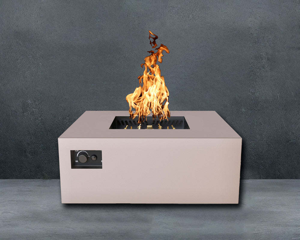 Warming Trends AON S40-Square 40 in x 40 in x 18 in Fire Table, Sand Pebble, Mercury Ignition, LP
