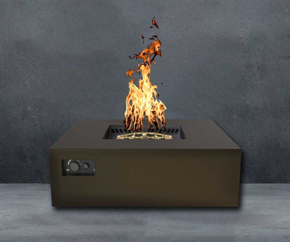 Warming Trends AON S48-Square 48 in x 48 in x 18 in Fire Table, Bronze, PBIK Ignition, LP