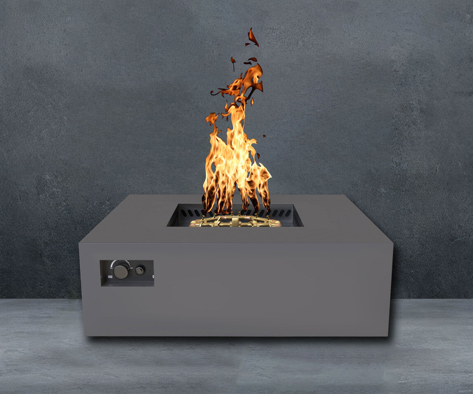Warming Trends AON S48-Square 48 in x 48 in x 18 in Fire Table, Charcoal, Mercury Ignition, LP