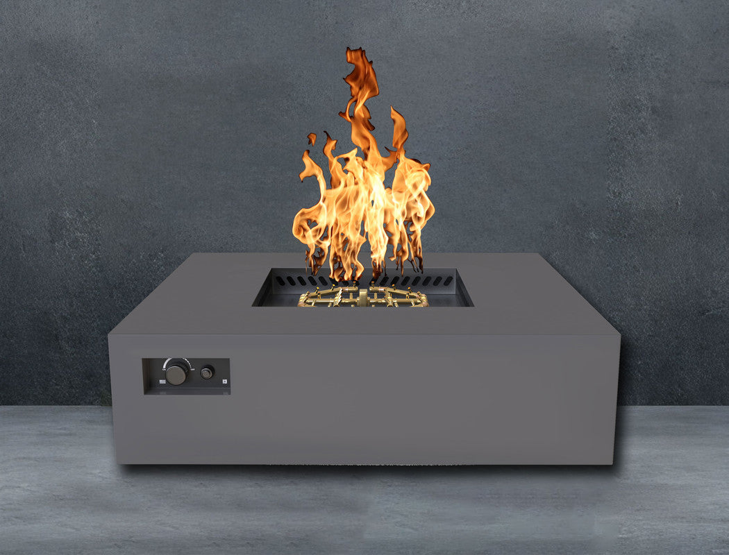 Warming Trends AON S56-Square 56 in x 56 in x 18 in Fire Table, Charcoal, Platinum Ignition, LP