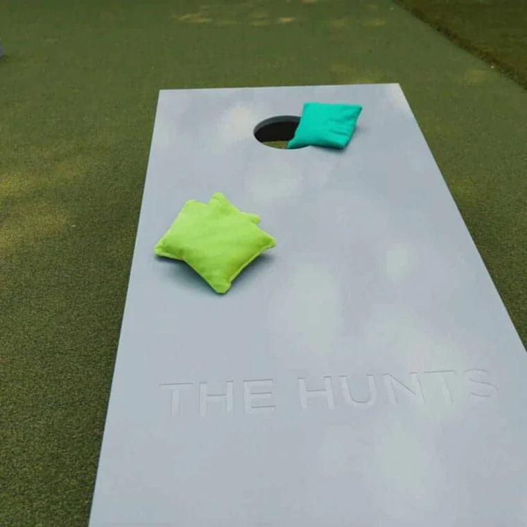 Ledge Lounger Backyard & Portable Cornhole Toss Board Set