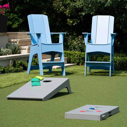 Ledge Lounger Backyard & Portable Cornhole Toss Board Set