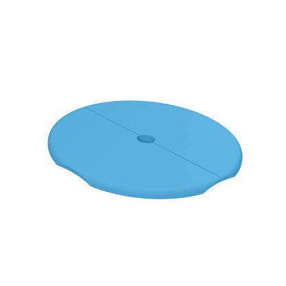 Ledge Lounger Signature Tall Ice Bin Side Table Lid w/ Umbrella Hole (Available in 6 Resin Colors) - LL-SG-ST-22LOHV2-DB