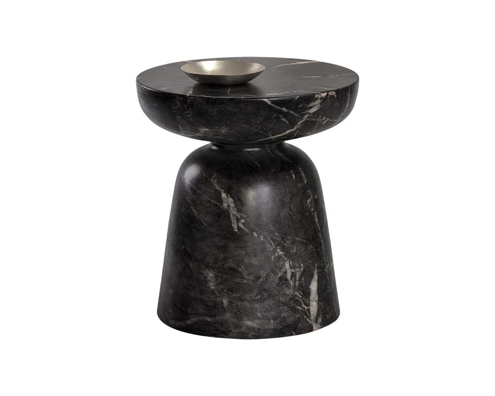 SUNPAN Lucida End Table - Marble Look