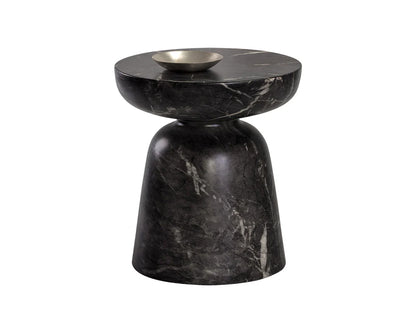 SUNPAN Lucida End Table - Marble Look