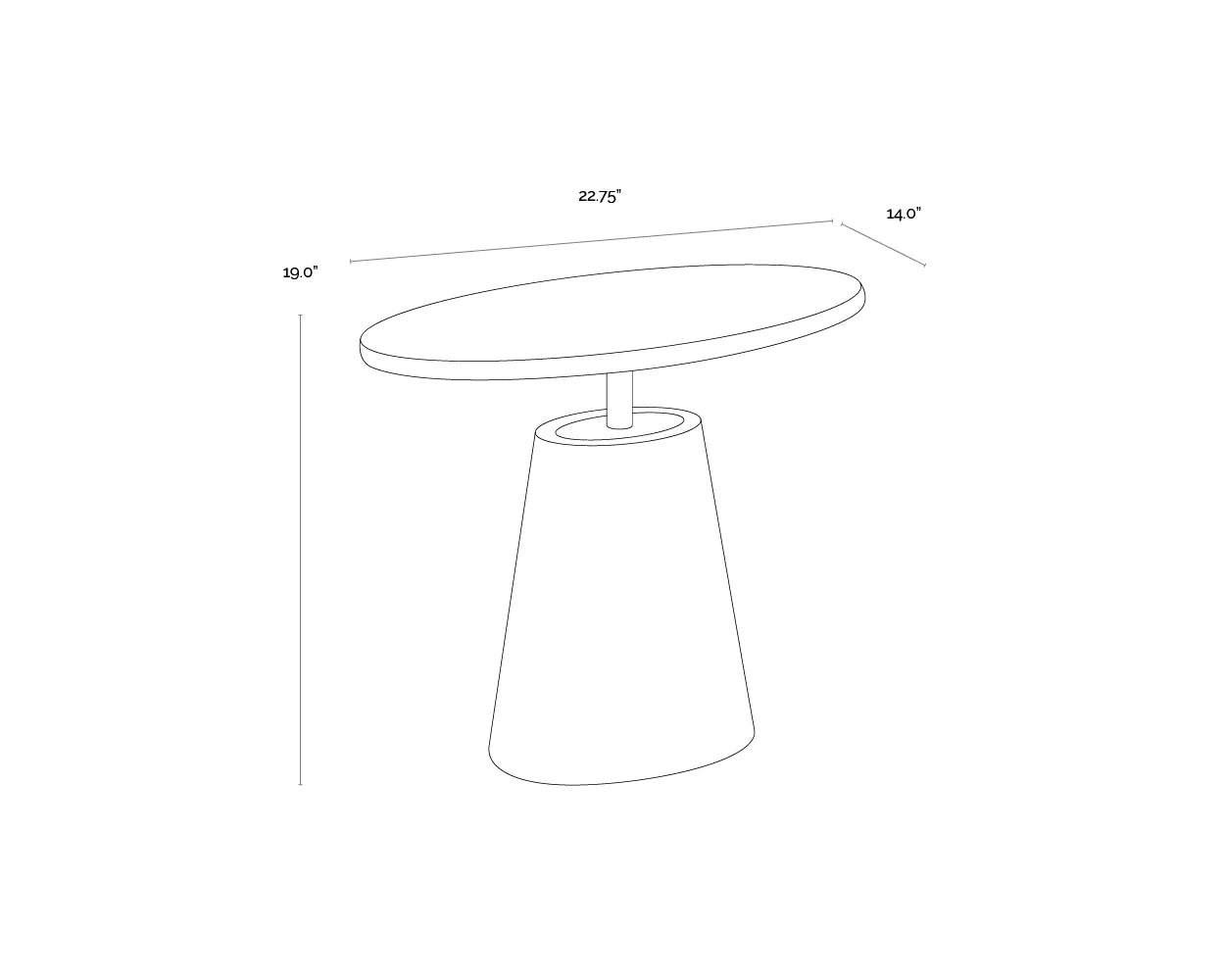SUNPAN Kadin Side Table