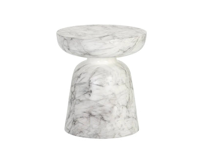 SUNPAN Lucida End Table - Marble Look