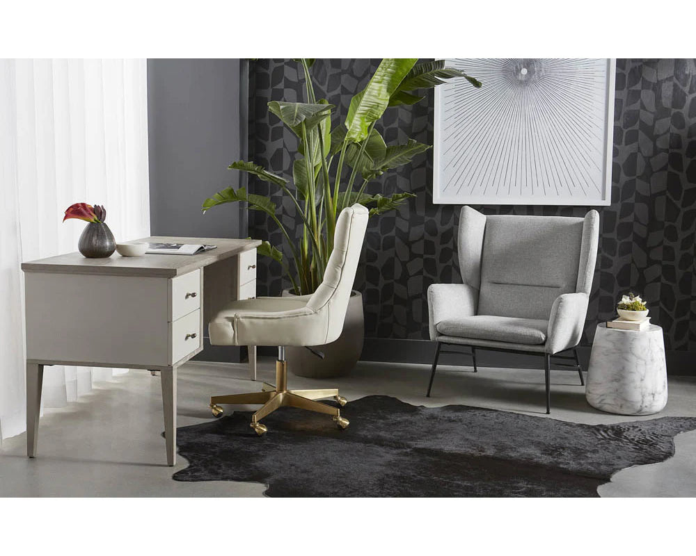 SUNPAN Aries End Table - Marble Look